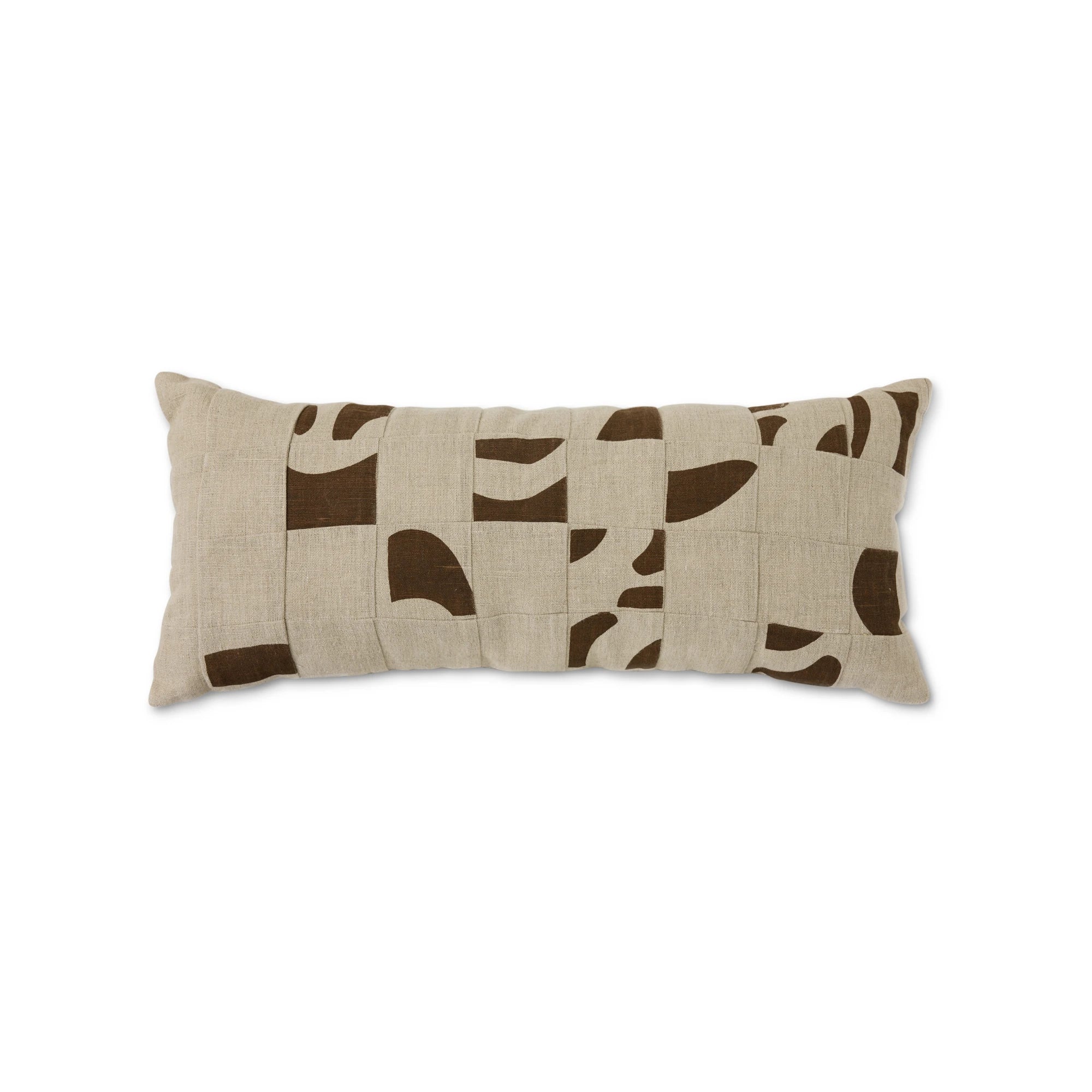 HKLIVING Rectangular Natural Patched Cushion (70 x 30cm)