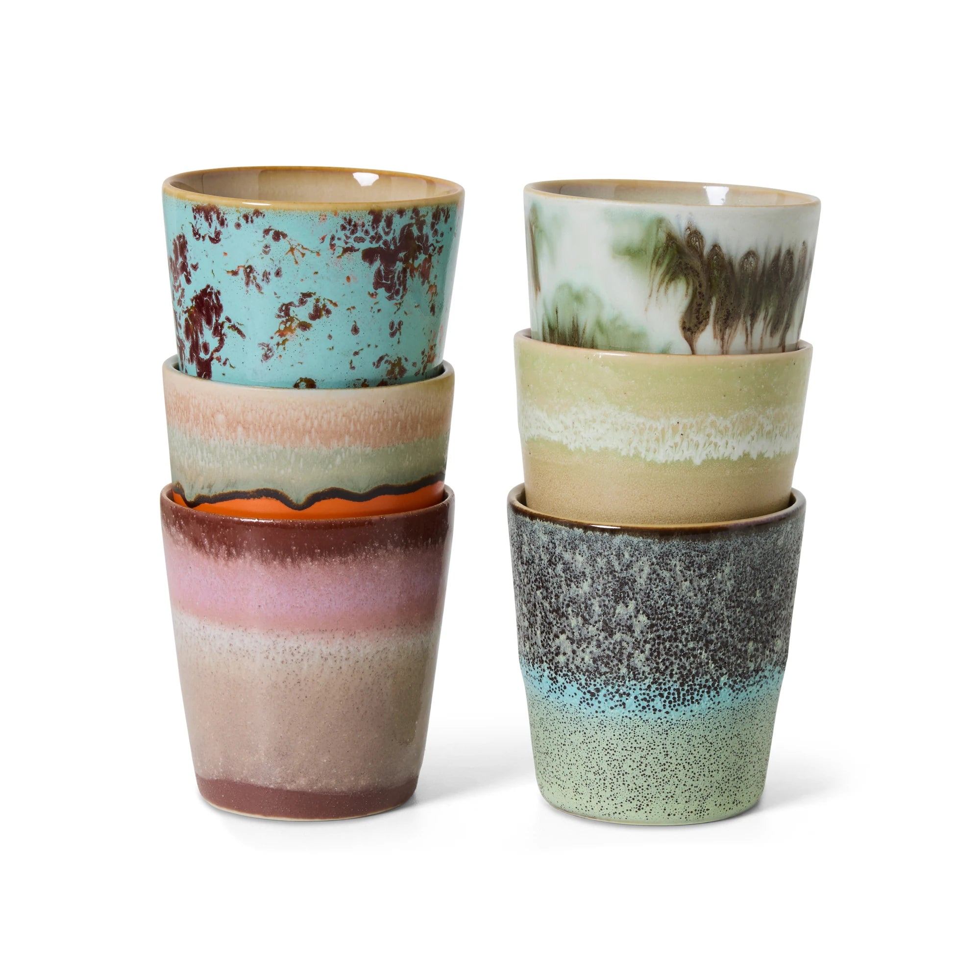 HKLIVING Set of 6 Coffee Mugs - Lifestory