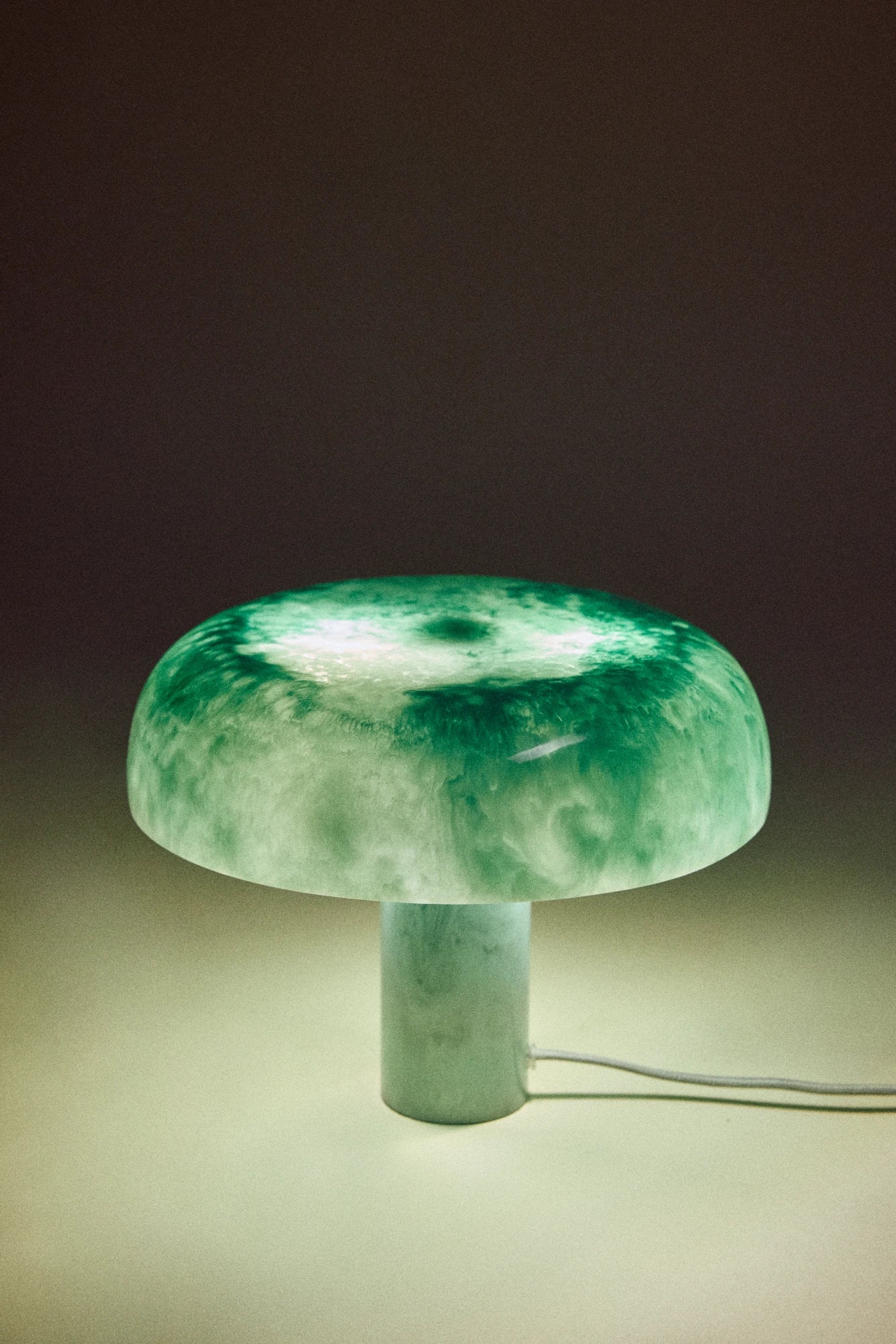 HKLIVING Mushroom Table Lamp Small in Mint - Lifestory