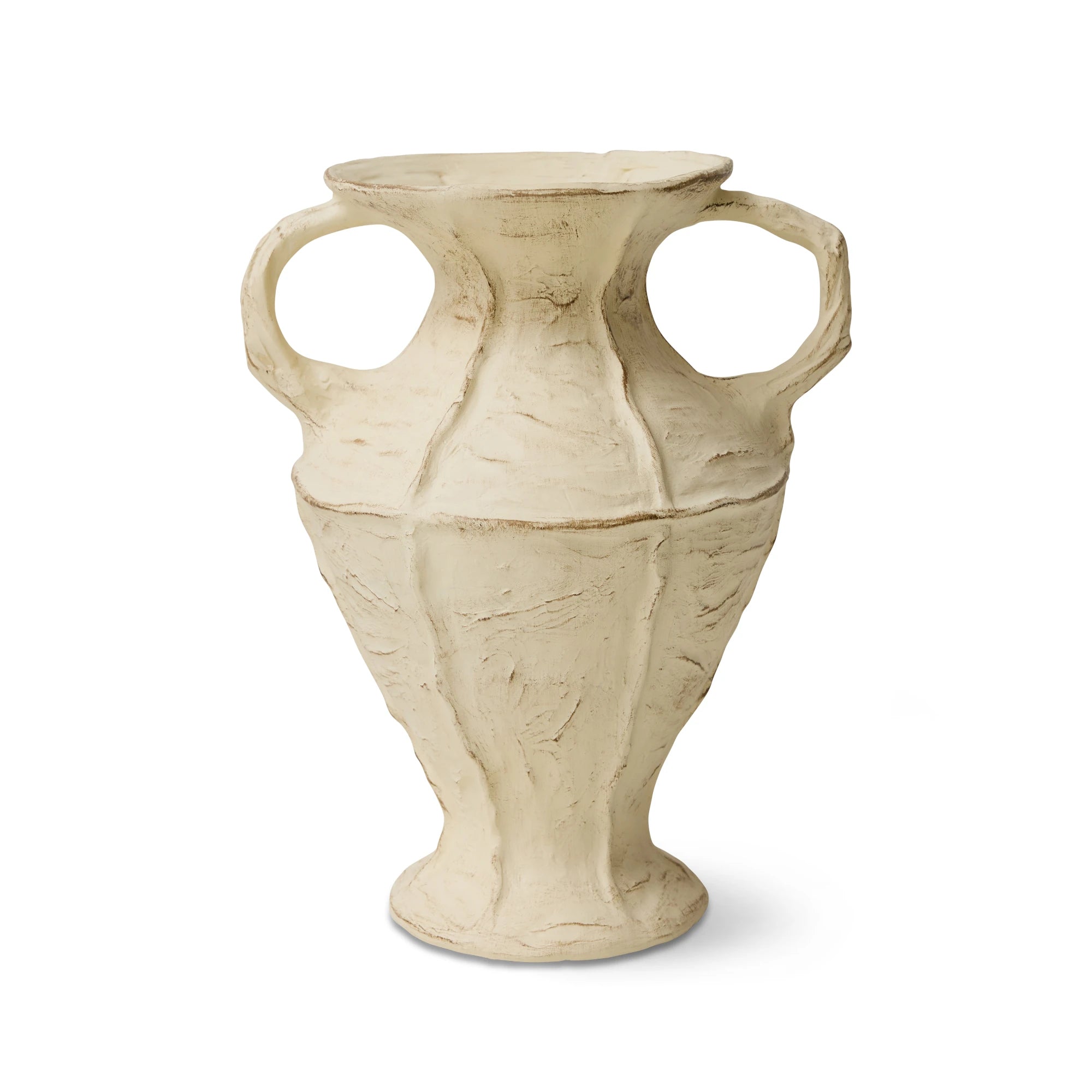 HKLIVING New Classics Large Stoneware Vase in Cream - Lifestory