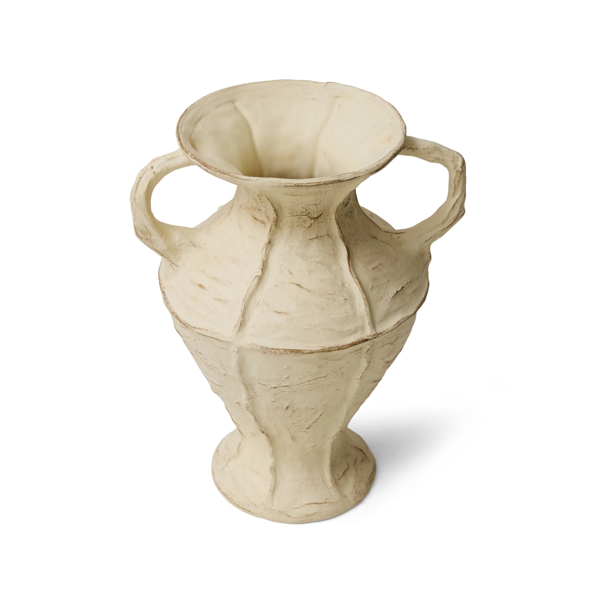 HKLIVING New Classics Large Stoneware Vase in Cream - Lifestory