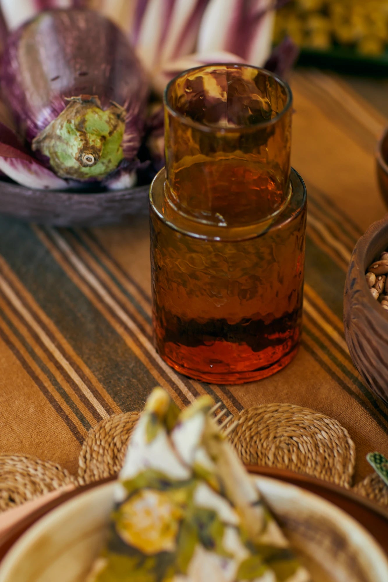 HKLIVING Tube Carafe in Amber Glass - Lifestory