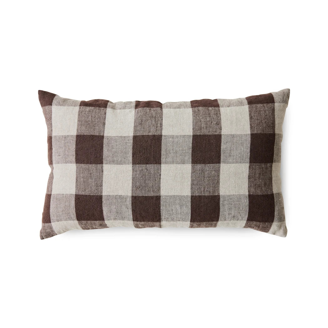 HKLIVING Rectangular Woven Linen Cushion (60 x 35cm) in Vineyard - Lifestory