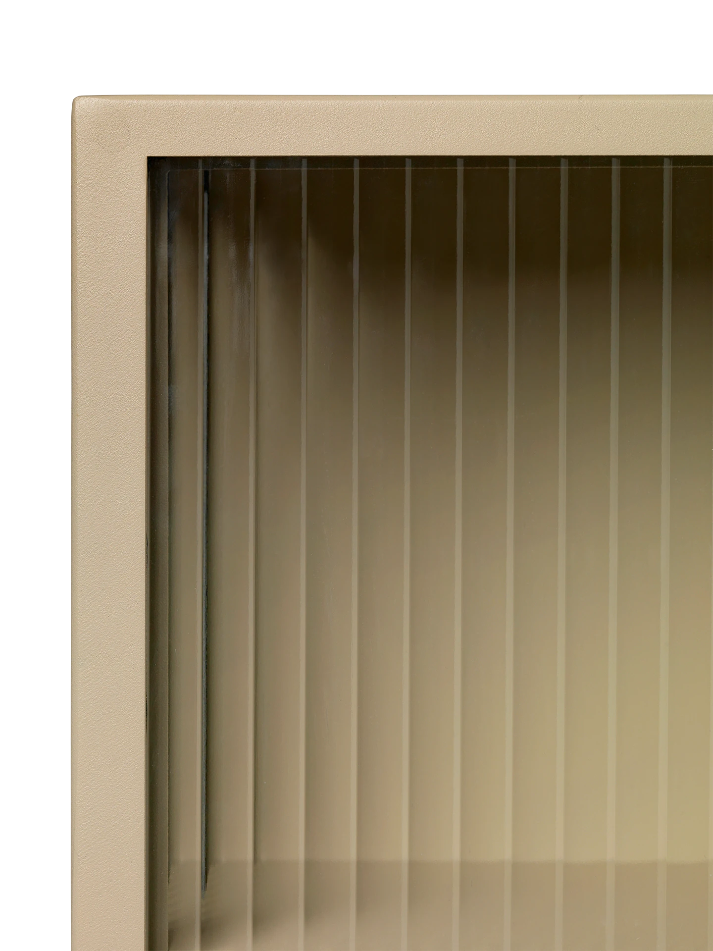 Wall Cabinet | Cashmere Haze Reeded Glass Cabinet by ferm Living - Lifestory