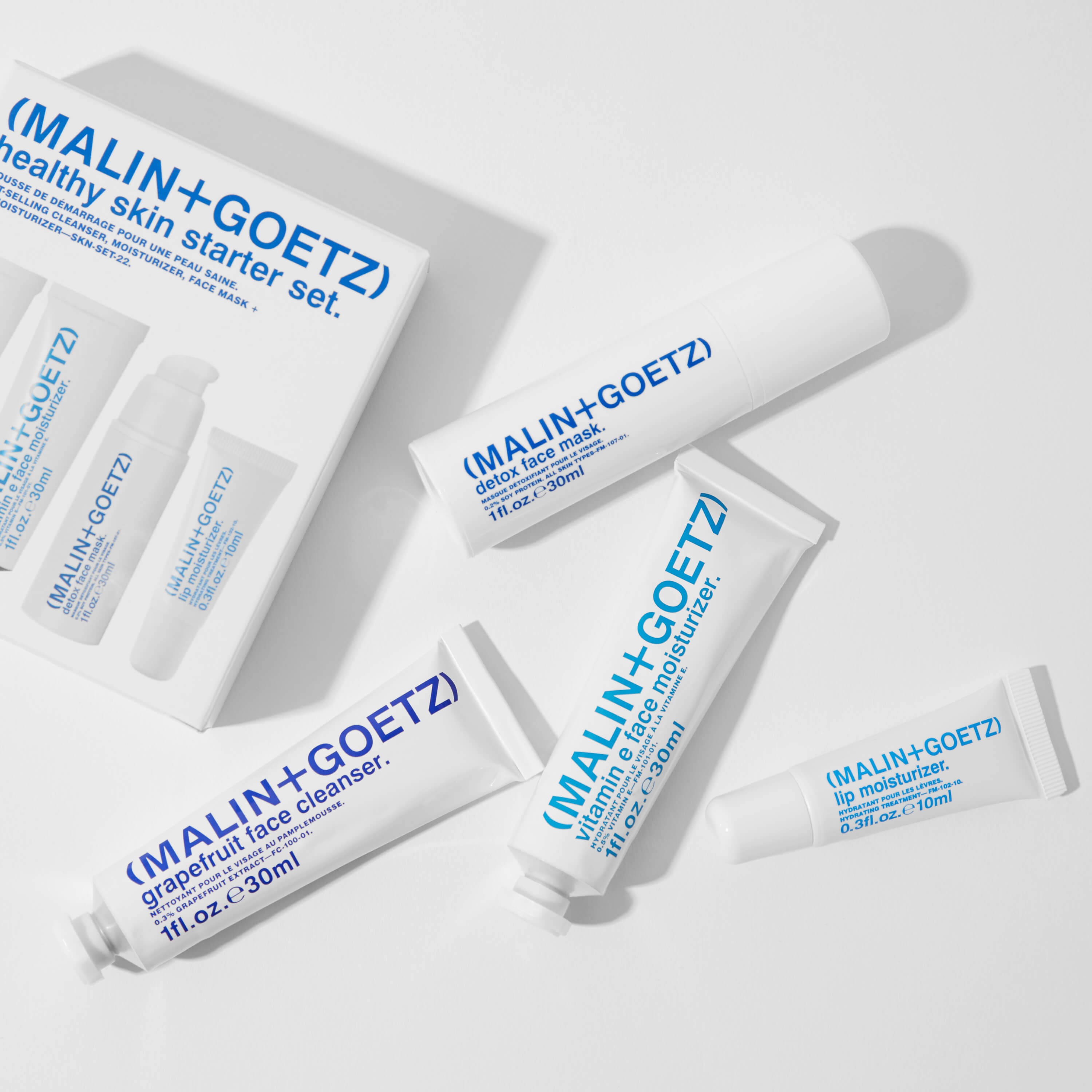 Healthy Skin Starter Set - 4 Minis | Face & Lips | by Malin+Goetz - Lifestory