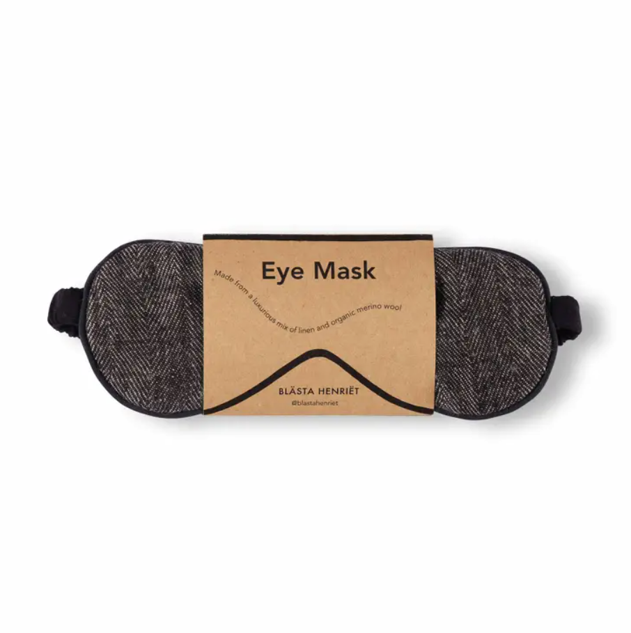 Blästa Henriët Sleep Eye Mask In Various Colours of Merino Wool & Linen - Lifestory