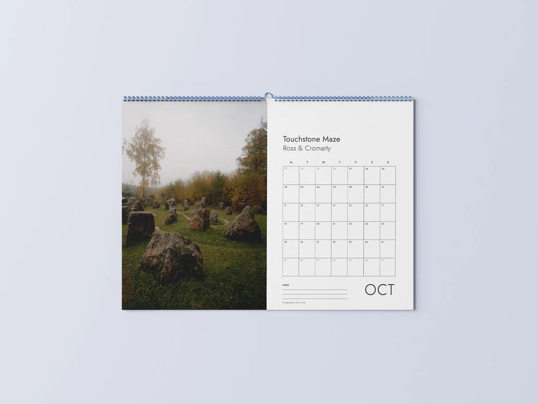 Hidden Scotland A3 2027 Wall Calendar