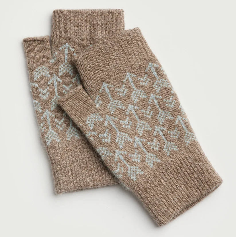 Fingerless Mittens in 'Arrow' - Various Colourways by Hilary Grant - Lifestory