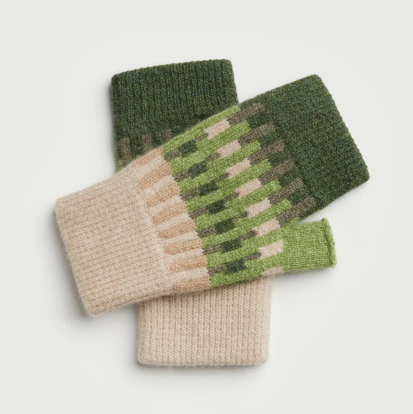 Fingerless Mittens in 'Harbour' in Various Colourways by Hilary Grant - Lifestory