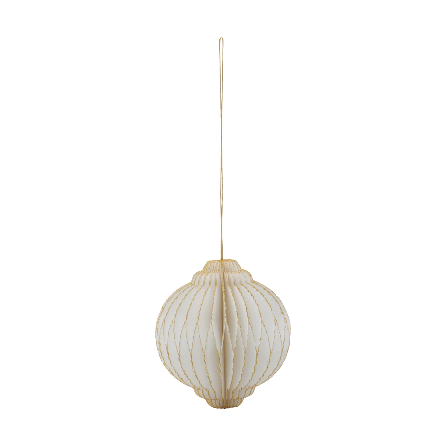 House Doctor Set of 4 'Alsta' Paper Hanging Ornaments