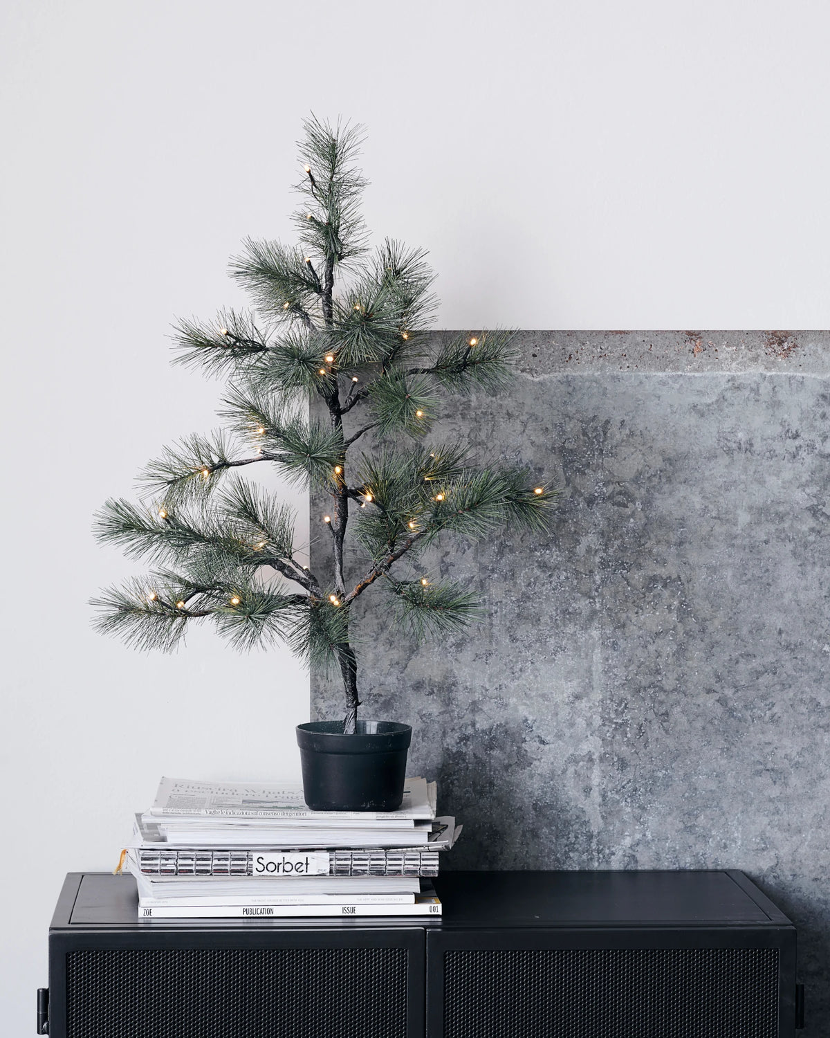 House Doctor 'Peuce' Christmas Tree with LEDs - 75cm