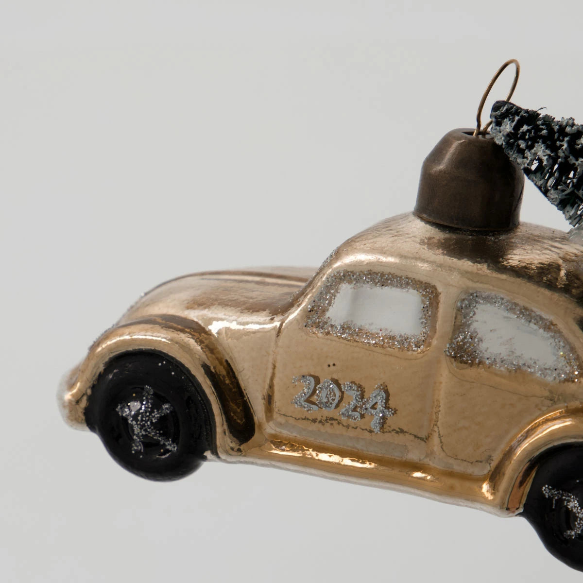 House Doctor Hanging Christmas Car Ornament in Shiny Gold | Lifestory