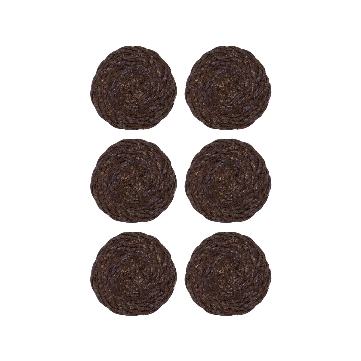House Doctor HDCoaster, Chocolate, Set of 6