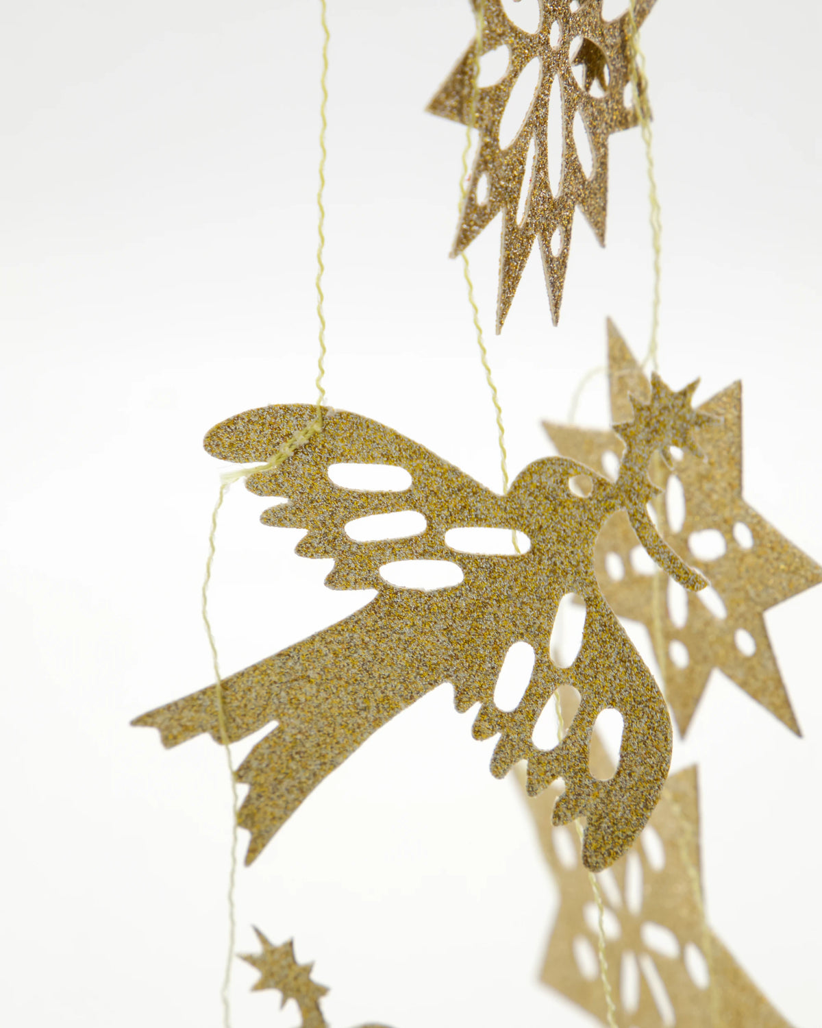 House Doctor Figure Paper Garland (300cm) in Champagne & Glitter