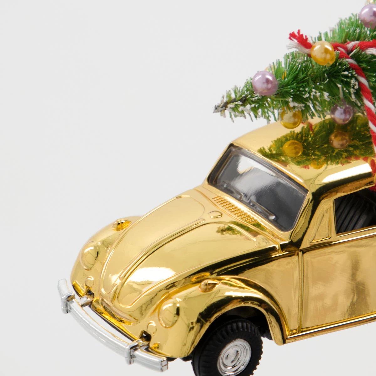 House Doctor Mini Christmas Car Decoration in gold | Lifestory