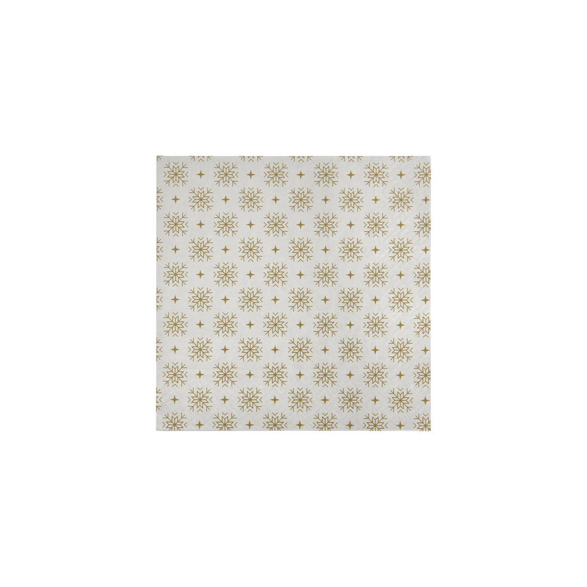 Paper Napkins in Gold Snowflake - Pack of 40 by House Doctor