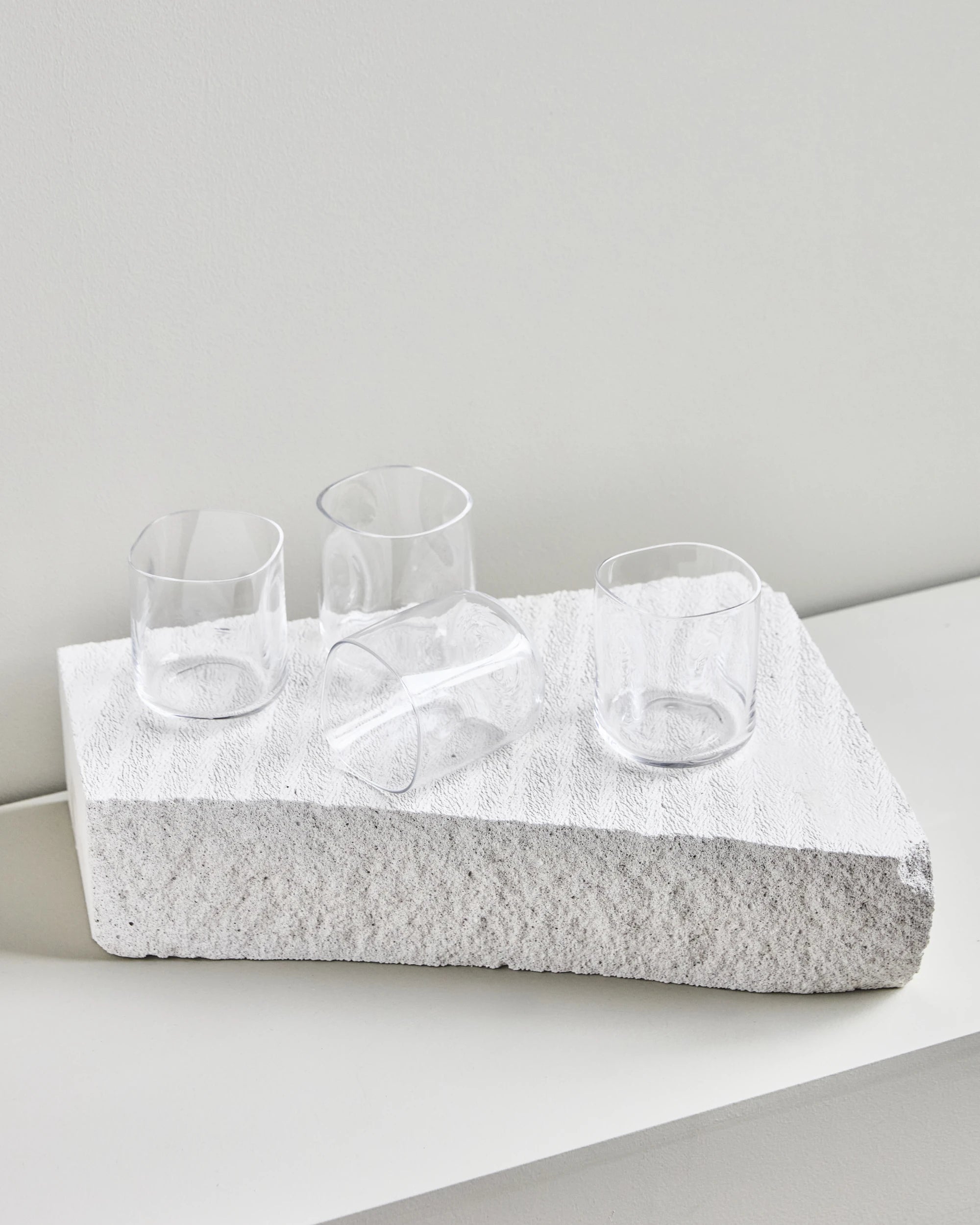 House Doctor 'Sand' Set of 4 Clear Drinking Glasses - Lifestory