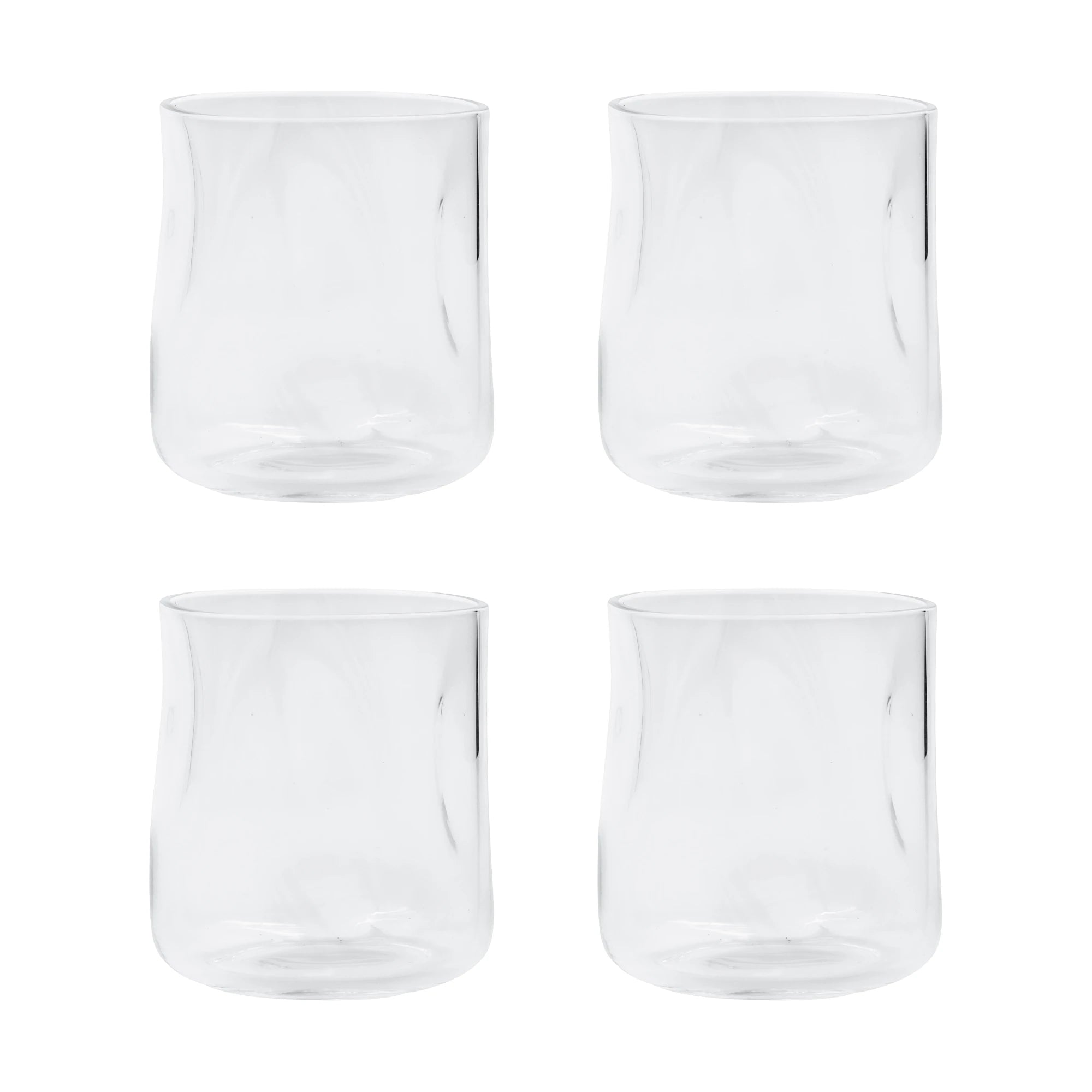 House Doctor 'Sand' Set of 4 Clear Drinking Glasses - Lifestory