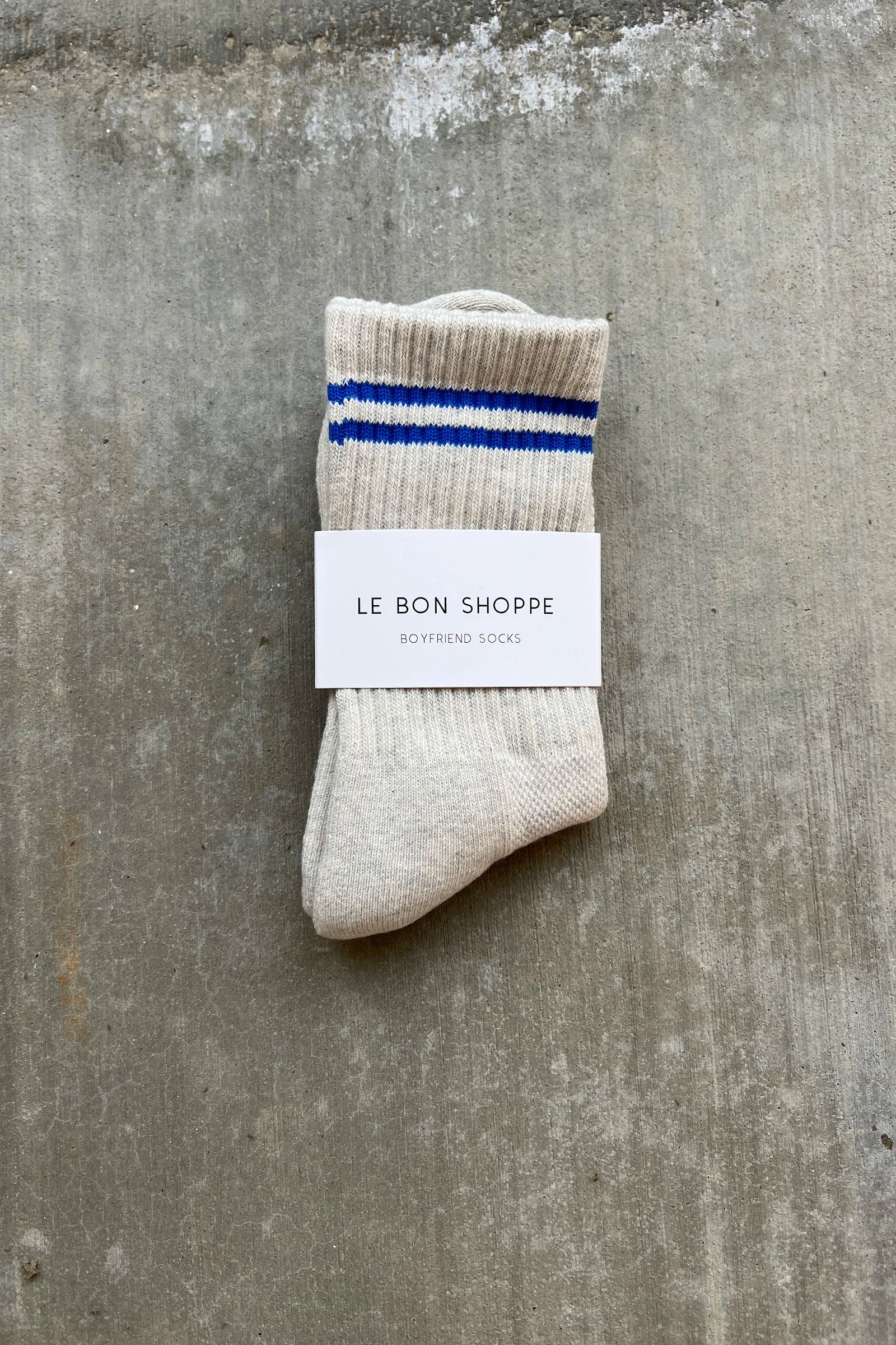 Boyfriend Socks | Ice | by Le Bon Shoppe - Lifestory