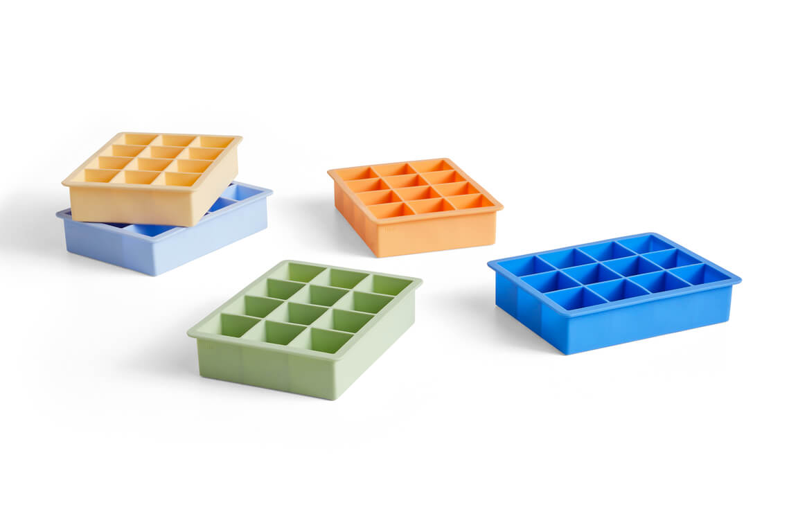 Ice Cube Tray | Mint | XL Square Cubes | by HAY - Lifestory