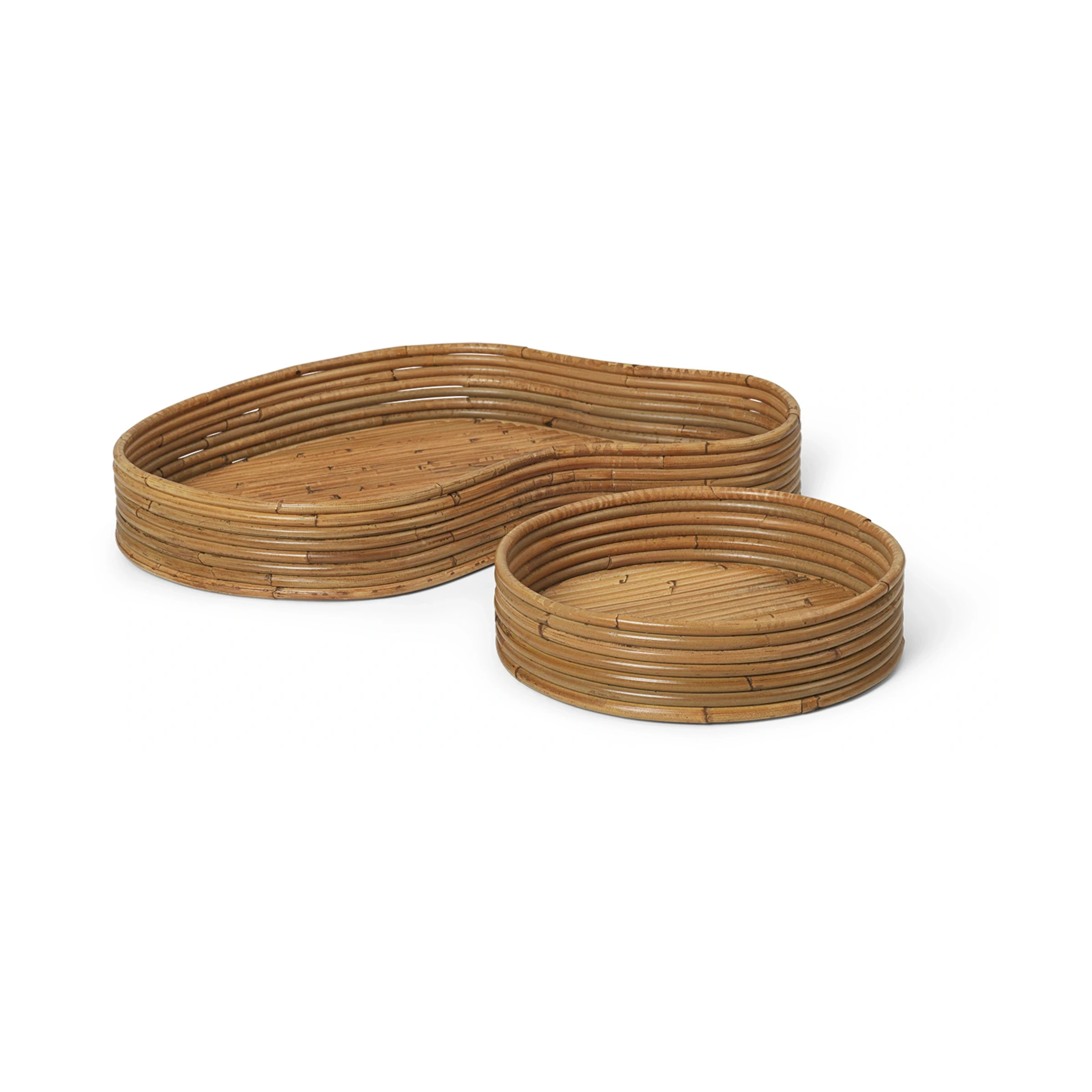 Isola Rattan Trays | Set of 2 | by ferm Living