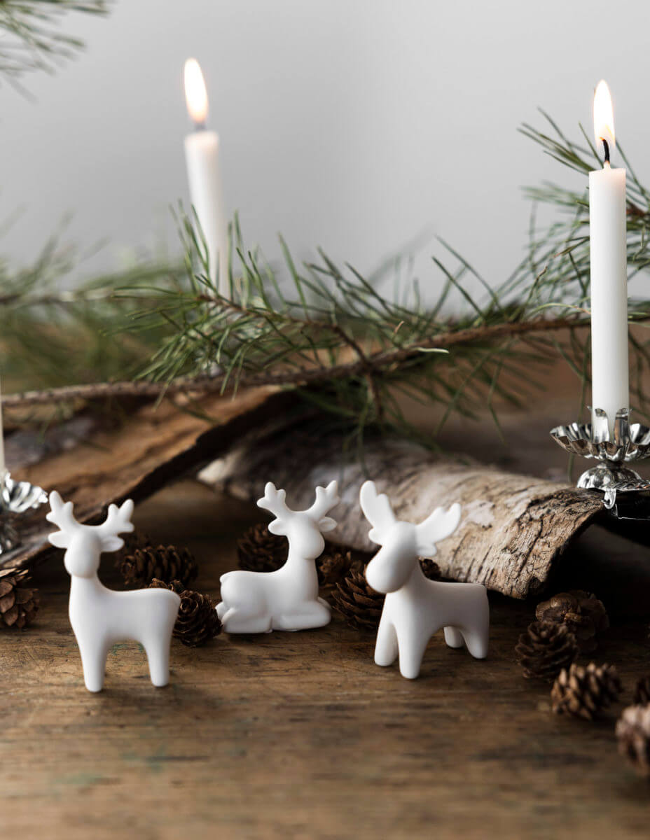Sten the Reindeer | Small | White Ceramic | by Storefactory - Lifestory