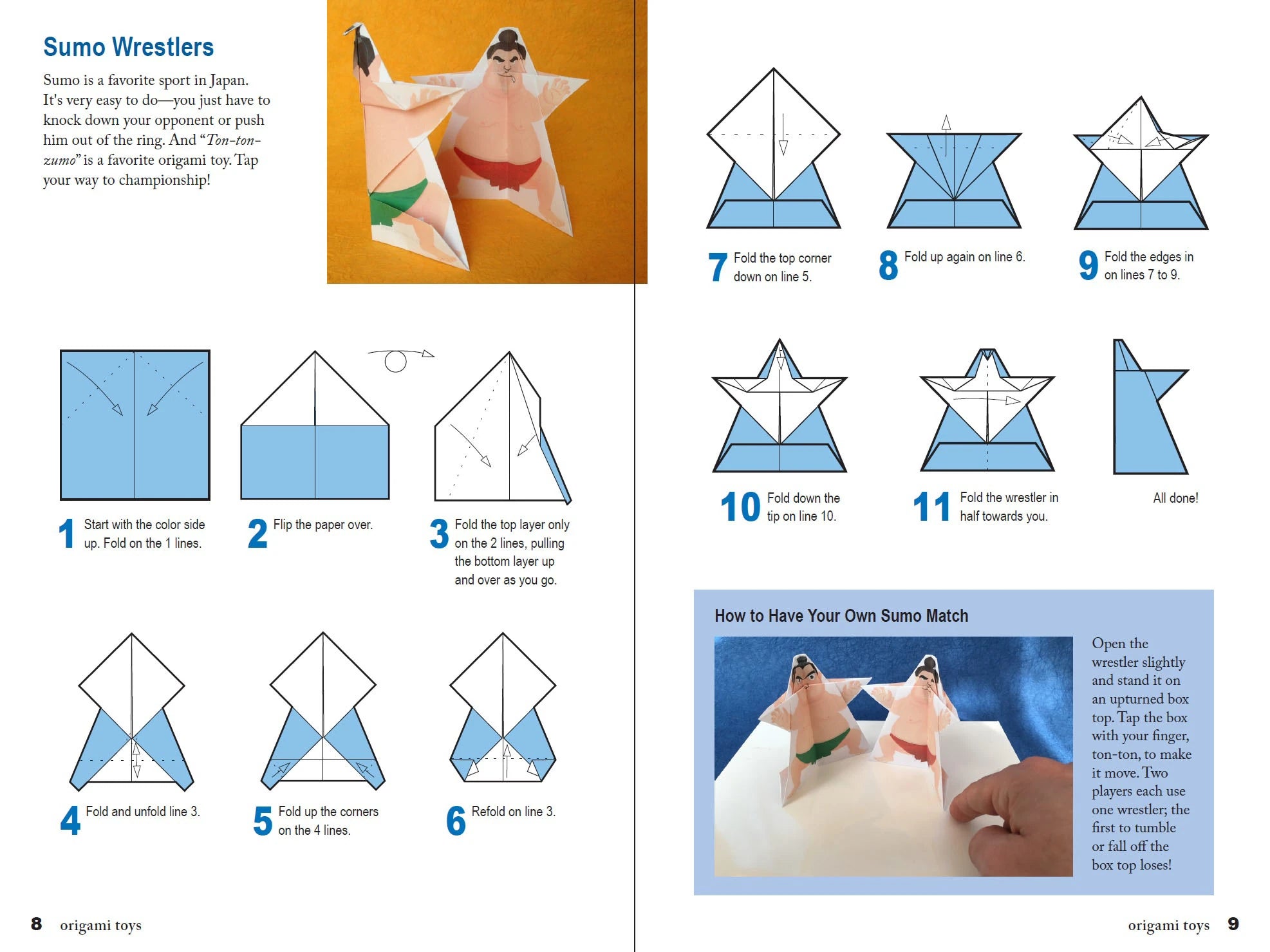 Japanese Paper Toys Kit - Origami & Folded Paper Projects
