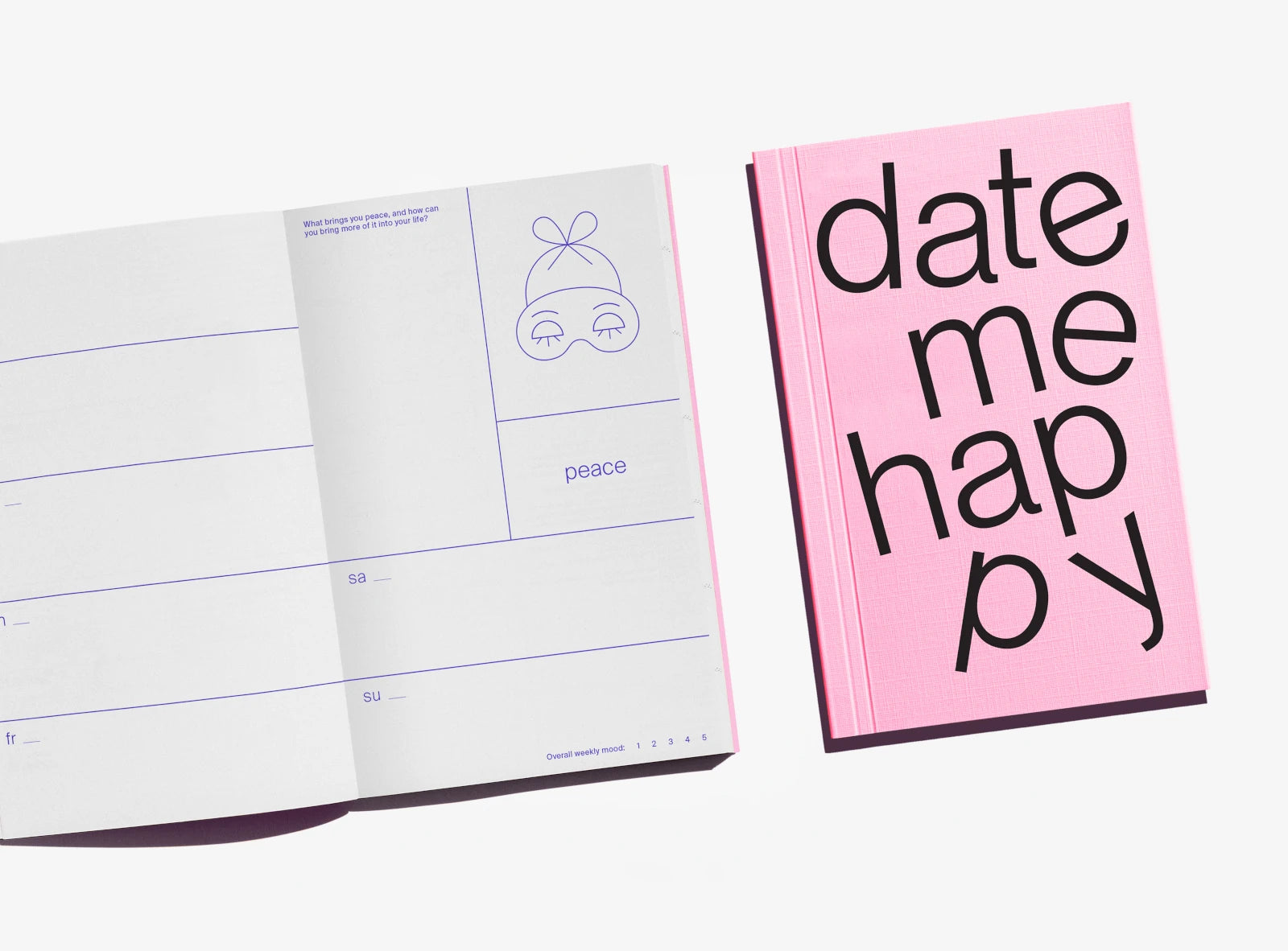 Julie Joliat X Redfries Date Me Happy - Undated Planner inside detail | Lifestory