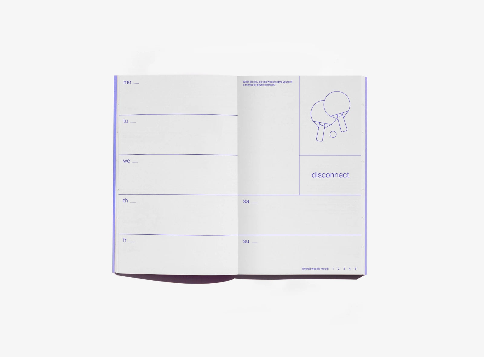 Julie Joliat X Redfries Date Me Happy - Undated Planner inside detail | Lifestory