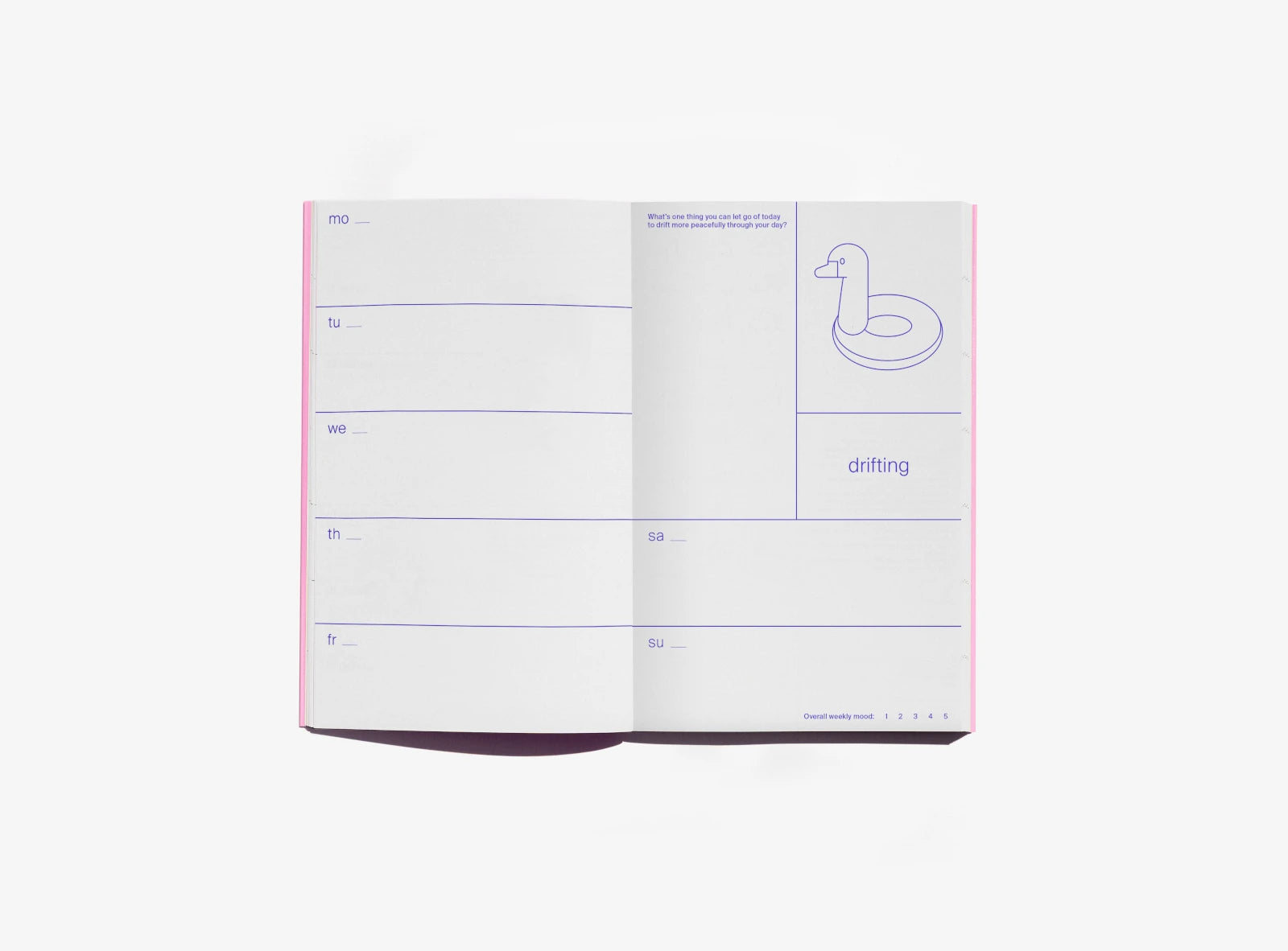 Julie Joliat X Redfries Date Me Happy - Undated Planner inside detail | Lifestory