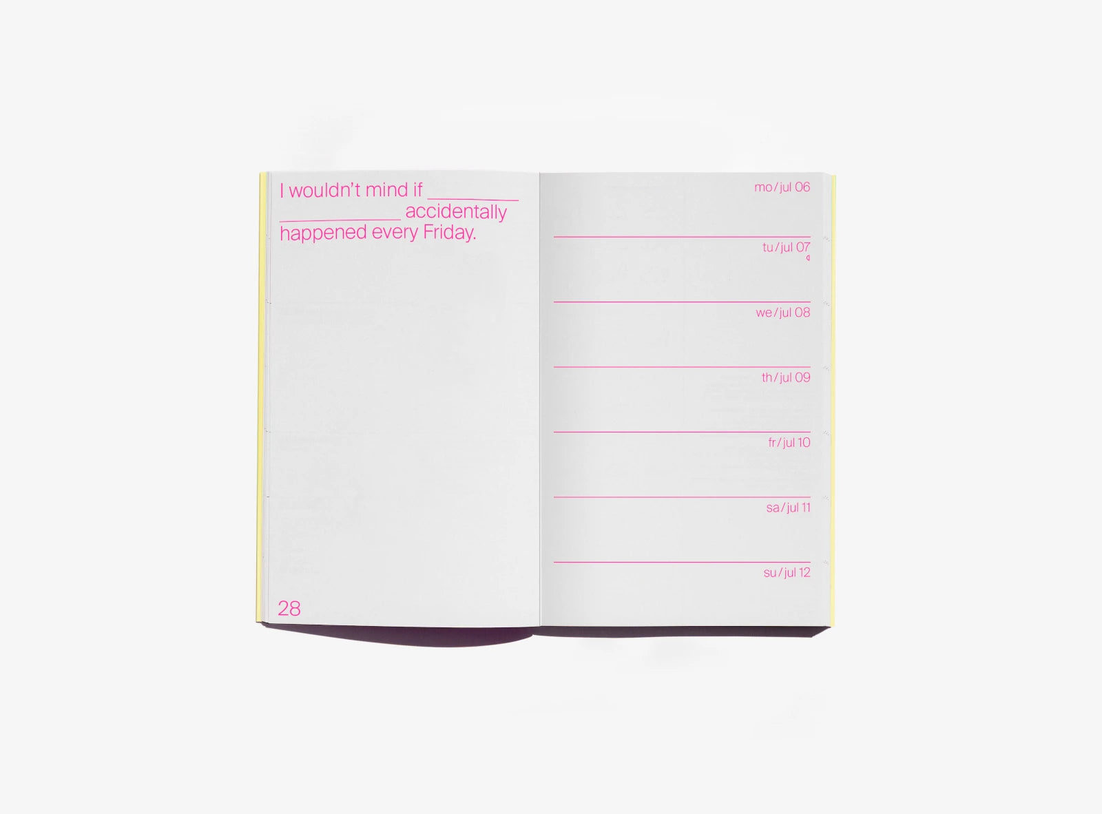 Julie Joliat Day One to One Day Planner 2026 inside detail| Lifestory