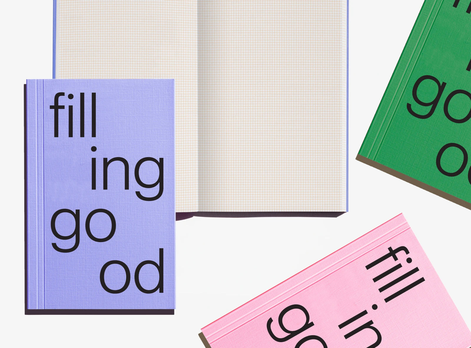 Julie Joliat Filling Good Notebook (Grid) in Various Colours