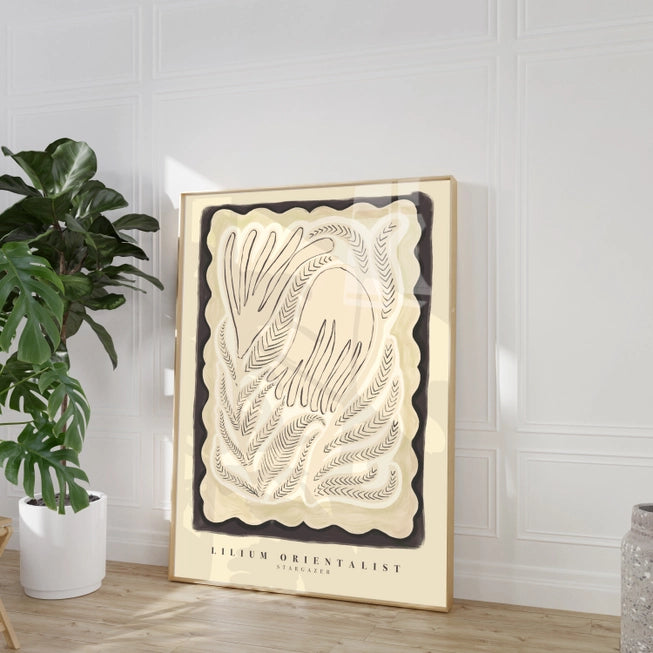 Kate Fox 'Monochrome Flower' Unframed Print - A3 - Lifestory