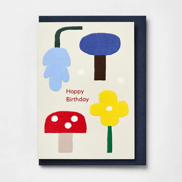 Happy Birthday - Mushroom Card | Blank Inside | by Kinshipped x Ayesha Pearce