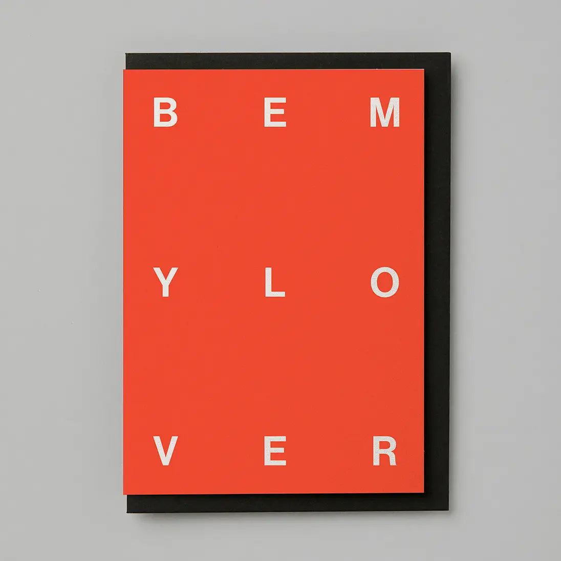 Be My Lover Embossed Card | Blank | by Kinshipped