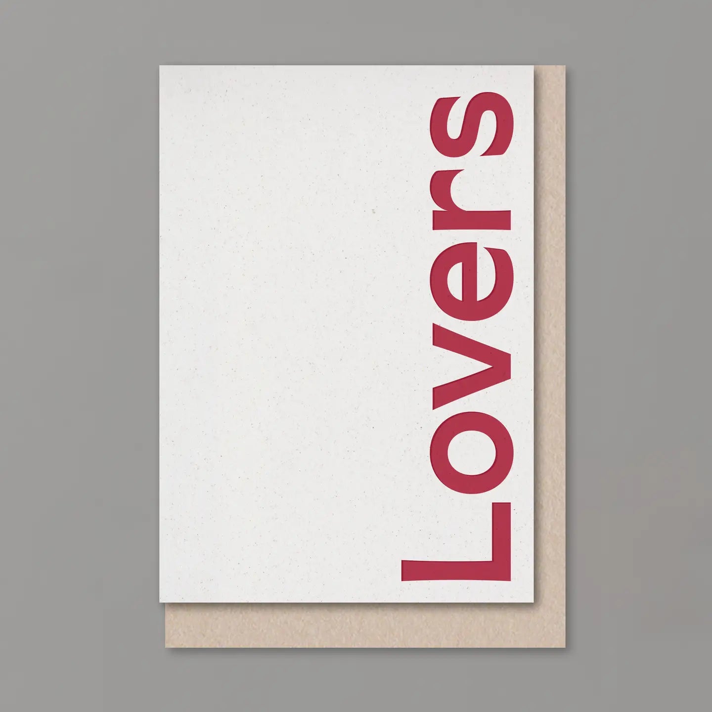 Lovers Debossed Card | Blank | by Kinshipped