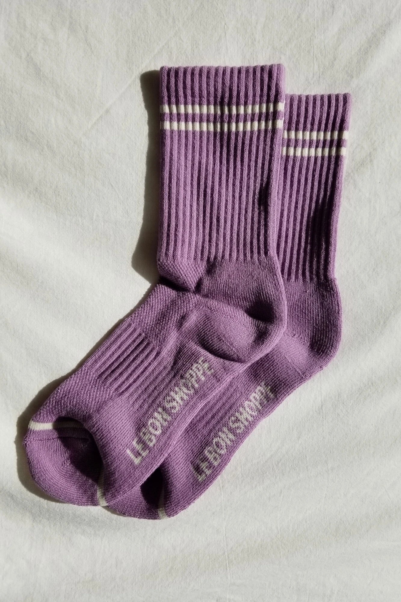 Boyfriend Socks | Grape | by Le Bon Shoppe - Lifestory