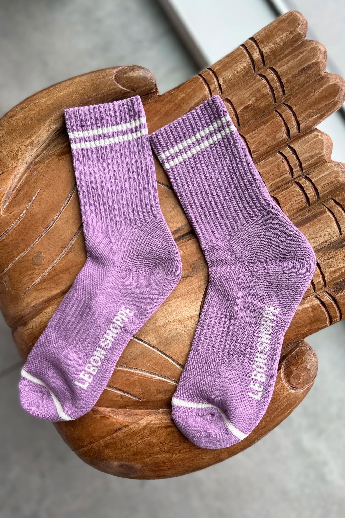 Boyfriend Socks | Grape | by Le Bon Shoppe - Lifestory