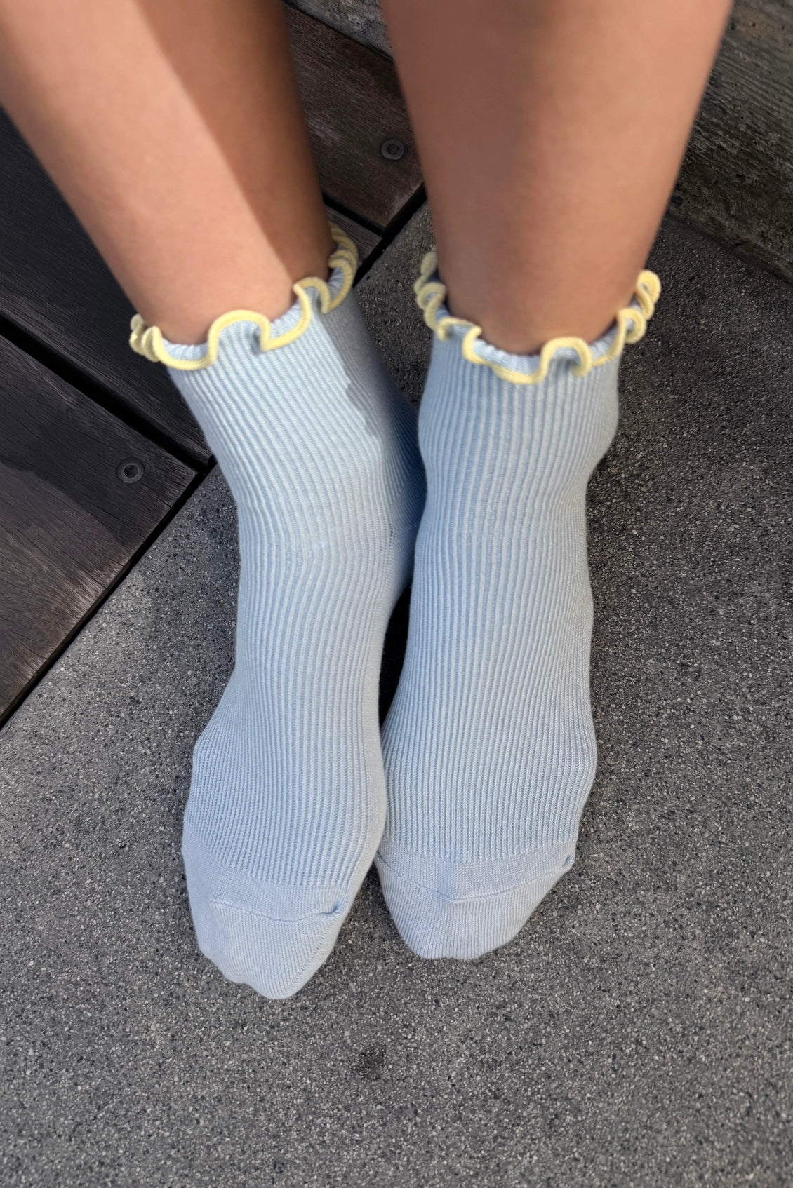 Le Bon Shoppe Petite Ruffled Modal Socks (UK 4-8) in Various Colours - Lifestory