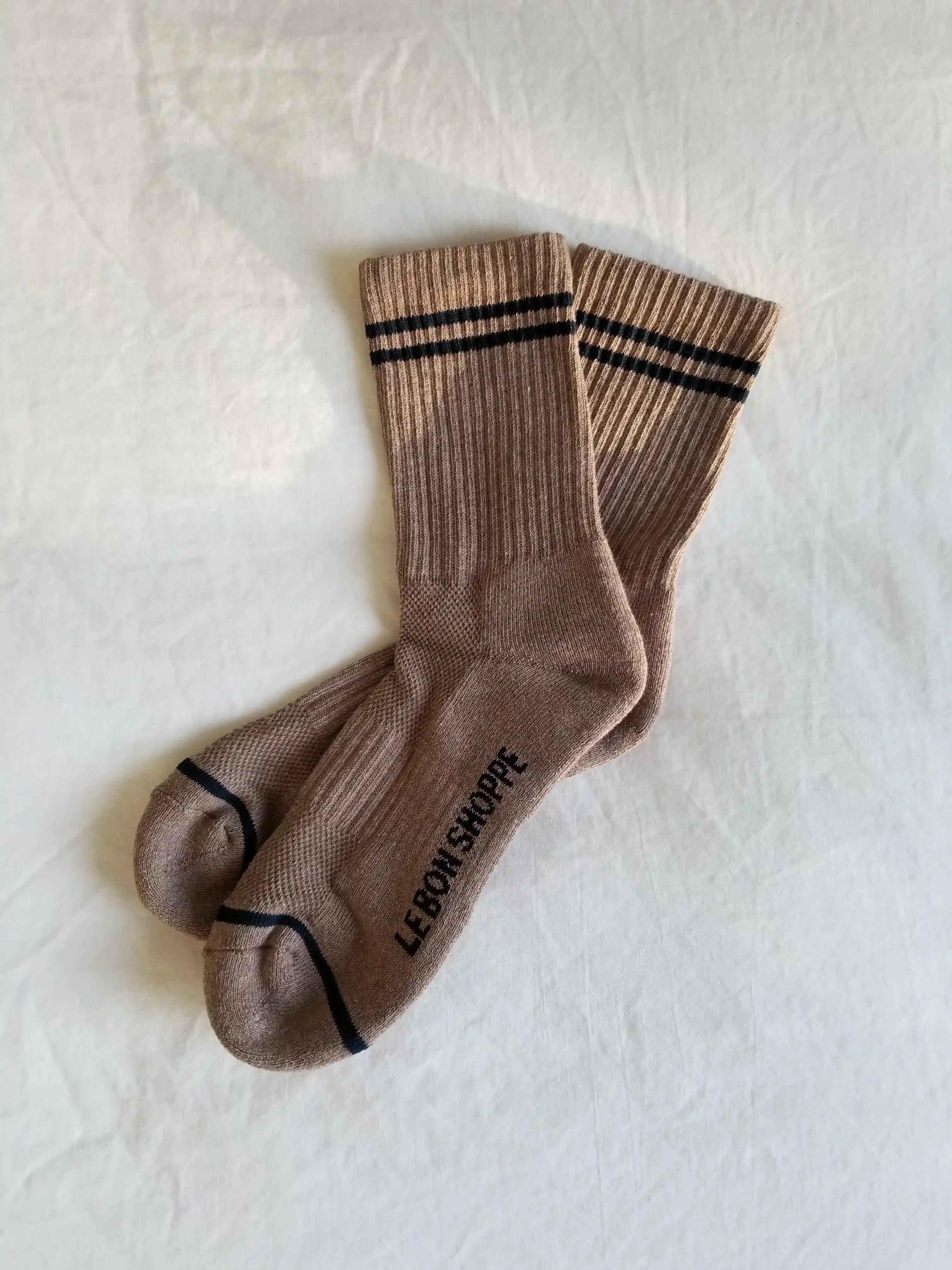 Boyfriend Socks | Cocoa - Lifestory - Le Bon Shoppe