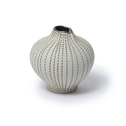 Line Vase | Small | Brown Dots | by Lindform - Lifestory