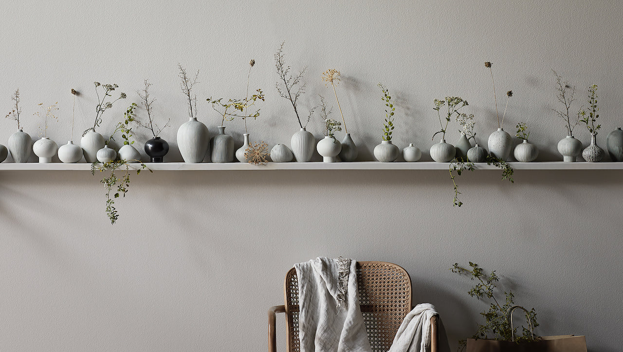 Bari Vase | Medium | Brown Dots | by Lindform - Lifestory