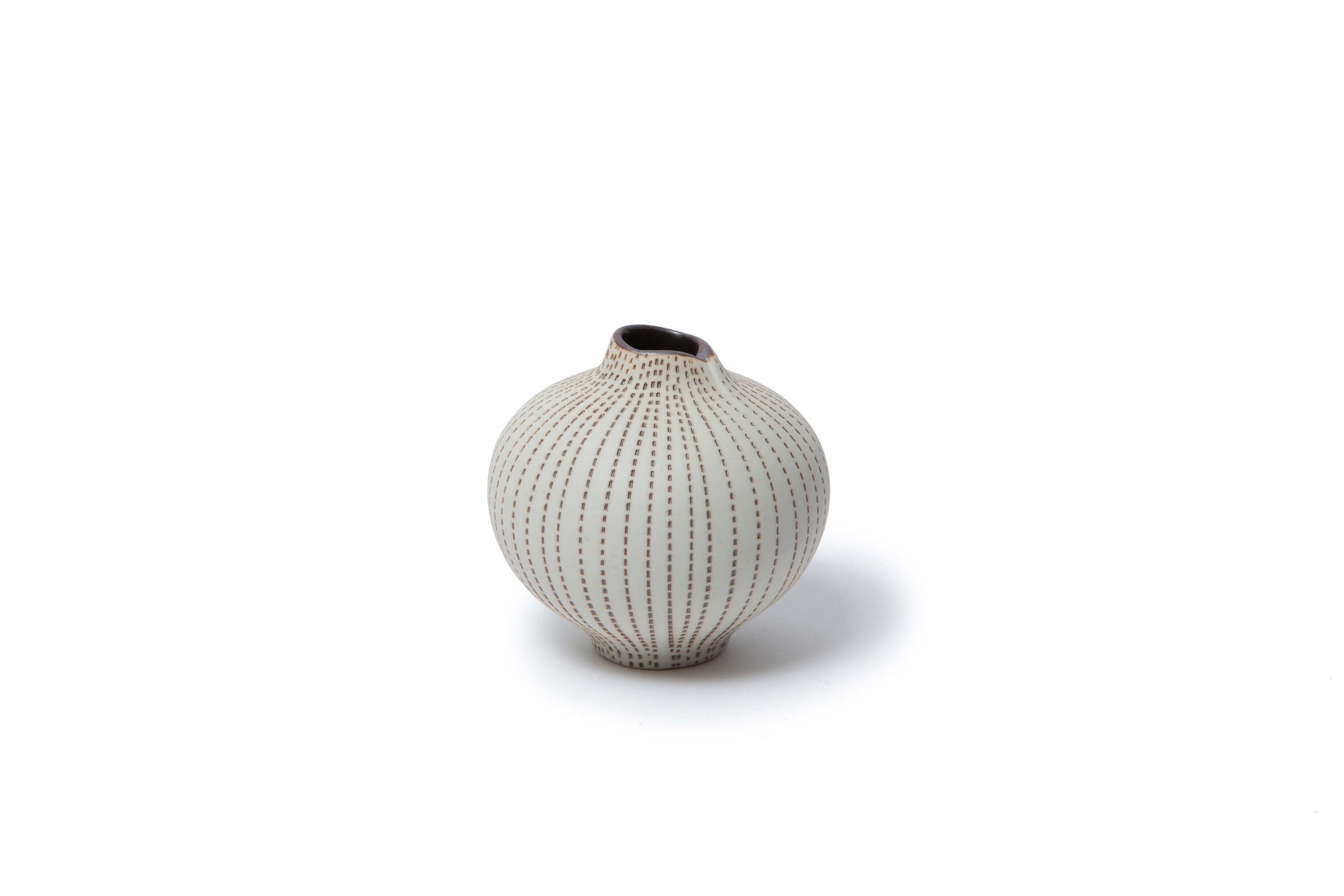 Line Vase | Medium | Brown Dots | by Lindform - Lifestory