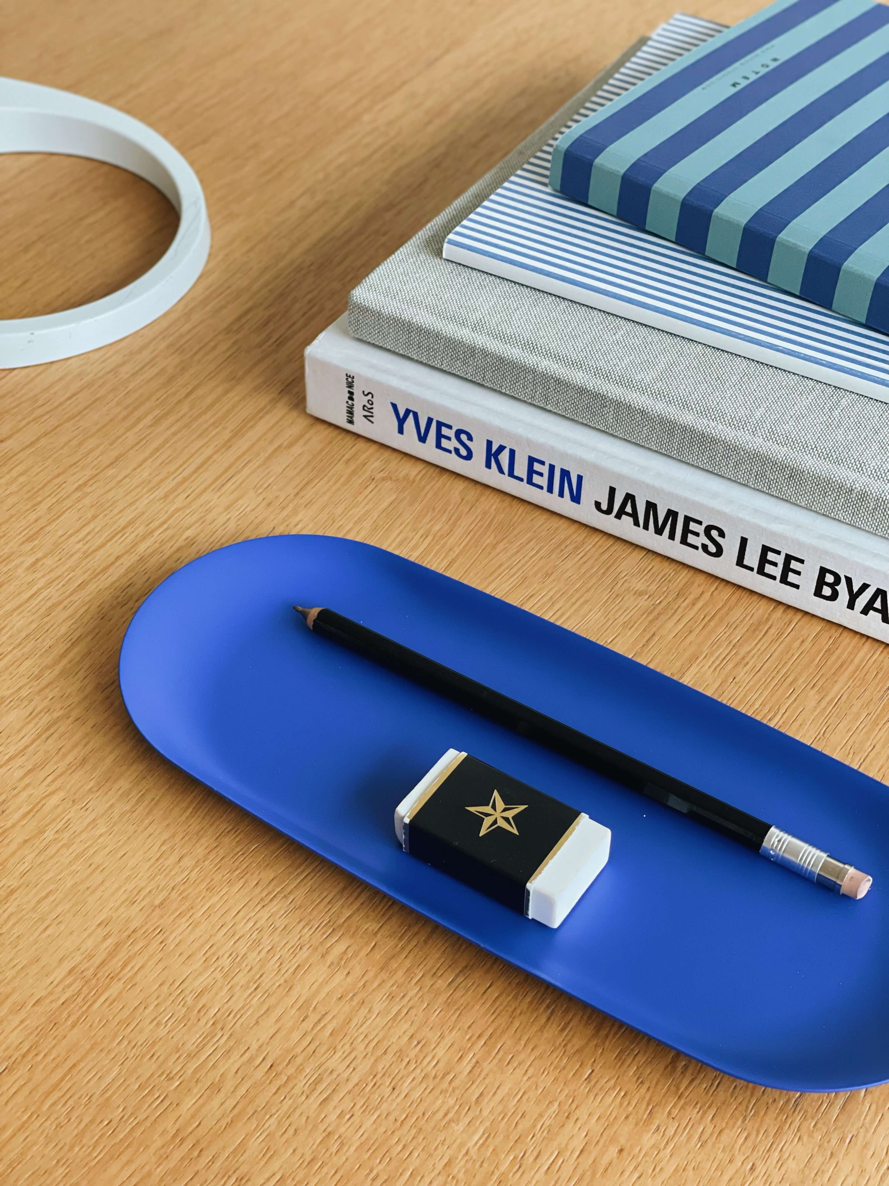 Lola Desk Tray | Blue | Steel | by Notem - Lifestory