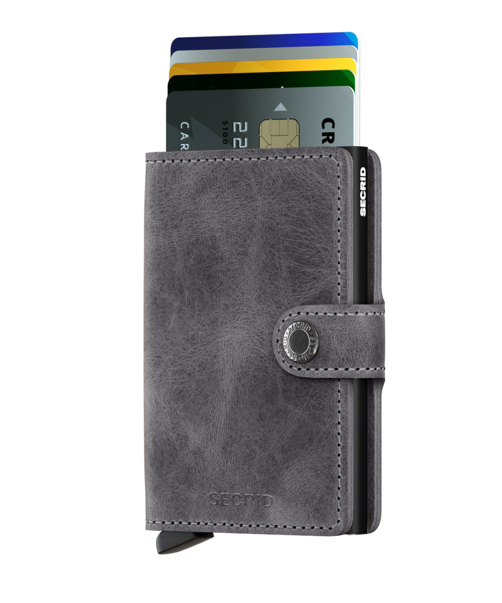 Miniwallet in Vintage Grey - Black by Secrid Wallets - Lifestory