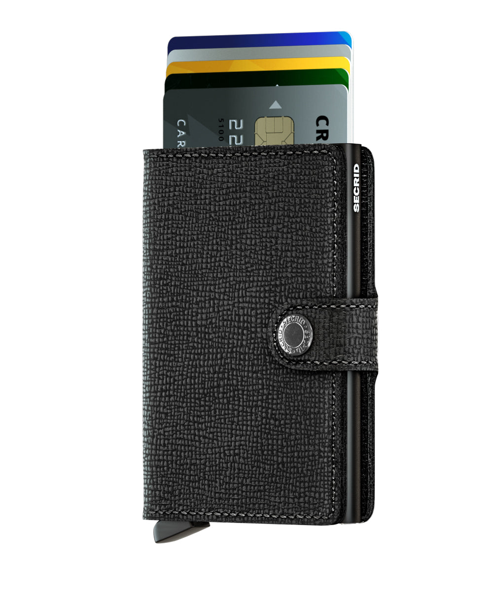 Miniwallet in Crisple Black Leather by Secrid Wallets - Lifestory