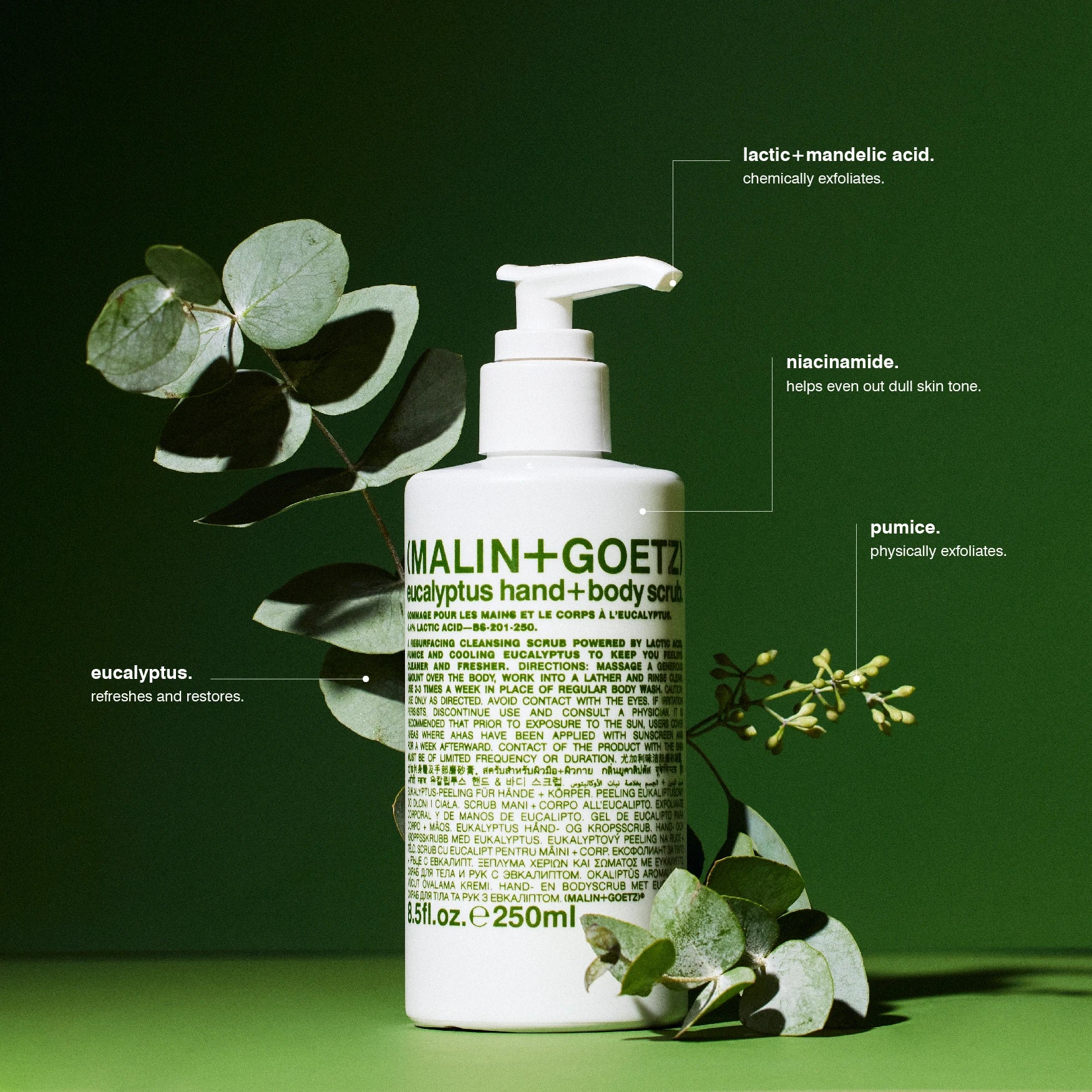 Eucalyptus Hand & Body Scrub | by Malin+Goetz - Lifestory