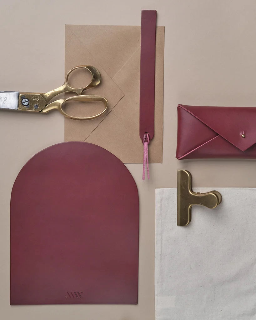 Leather Bookmark in Wine by MW Makes | Lifestory