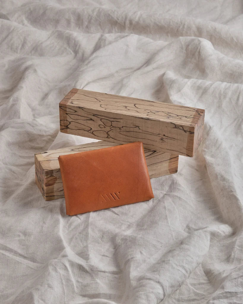 Mini Leather Envelope in Cognac by MW Makes | Lifestory