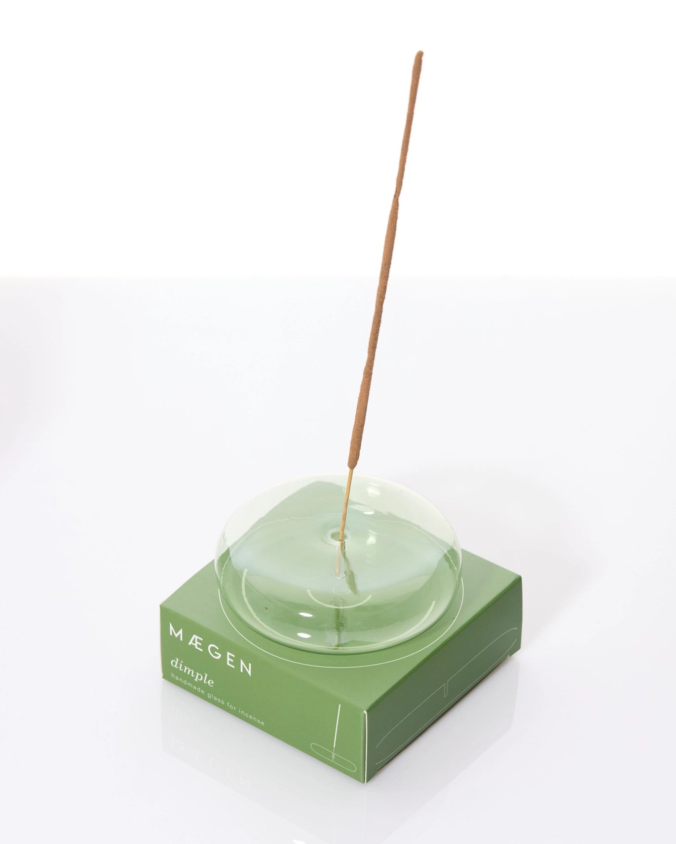 Maegan Dimple Hand Blown Glass Incense Stick Holder
